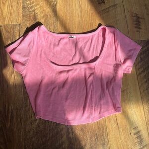 GARAGE PINK CORSET TOP